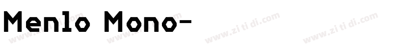 Menlo Mono字体转换